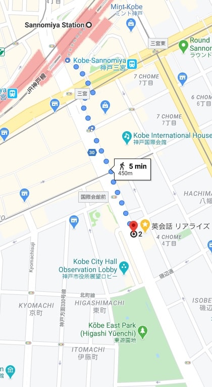 神戸・三宮のフラワーロード